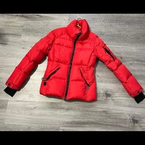 Matte Sam red down coat